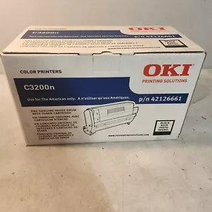 OKIDATA 42126661 C3200N Toner Nero Con Tamburo Originale Nuovo Sigillato Boxato Spedizione Gratuita - Foto 1 di 4