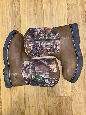 Rocky Youth Boys' Lil Ropers Outdoor Boot - Round Toe - 4M Camo Hiking Hunting - Image 1 of 4