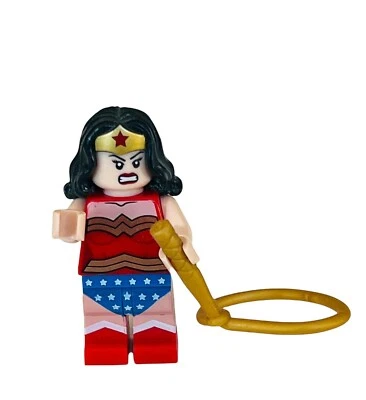 Lego Mini Figure vtg minifigure toy DC Comic Justice League Wonder Woman lasso - Image 1 of 3