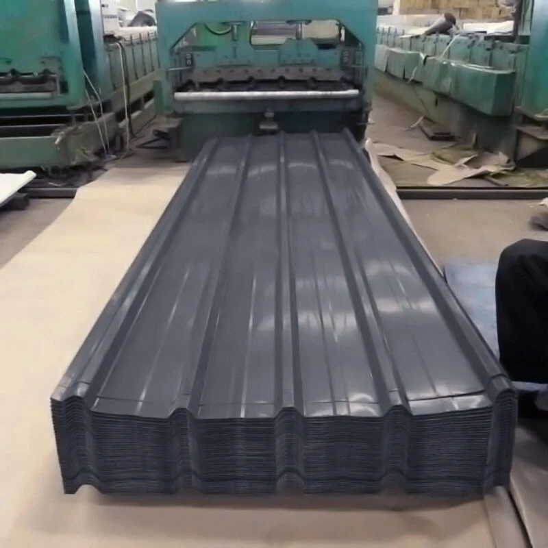 DARPHE 12 PCs 129cm Long Metal Corrugated Roof Sheets Profile Galvanized Metal Roofing