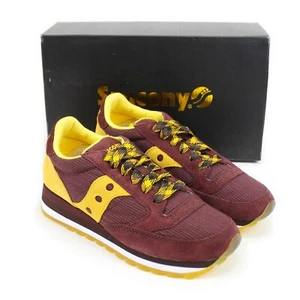 NWB Saucony S60497-14 Jazz Triple Choc/Gold Suede/Fabric Retro Runner Sneakers 7 - Picture 1 of 8