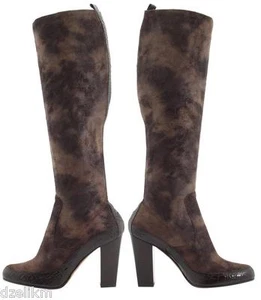 NIB $395 Donald J Pliner Knee Length Heel Boots Spain Size 7 - Picture 1 of 8