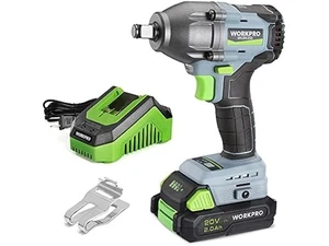 WORKPRO 20V Impact Wrench 1/2 in, Brushless Kit BRUSHLESS MOTOR - Picture 1 of 8