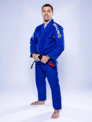 New Fuji Sports Sekai 3.0 "World" Mens Brazilian Jiu-Jitsu BJJ Gi - Blue/Yellow - Image 1 of 4