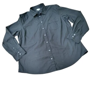 J. Crew Baumwoll Popeline Knopfleiste Hemd Signature Fit Knopfmanschette Größe XL - Bild 1 von 8
