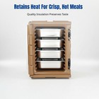 Insulated Food Container, Rolling Thermal Box, Meal Delivery, Multicompartment
