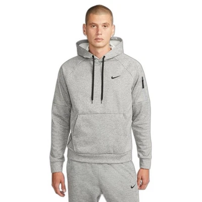 Nike Men’s Therma-FIT Hooded Pullover Hoodie Size: Small Heather Grey !REVISED! - Image 1 of 4