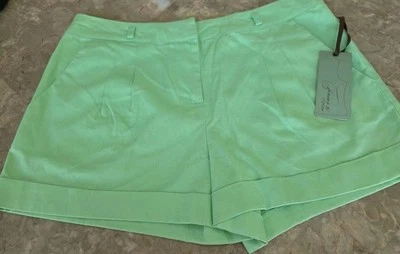 Pantalones Cortos Para Mujer Forever 21 Verde Como Nuevo Mezcla de Algodón Caliente Playa Festival Talla 4 Foto 1 de 4