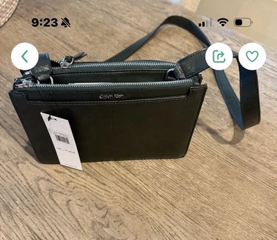 Calvin Klein Leather Purse Forrest Green - Image 1 of 4