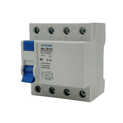 Differenziale 4P 300mA Classe AC 40A Interruttore 230V AC 50HZ Sensibilità 300mA - Immagine 1 di 4