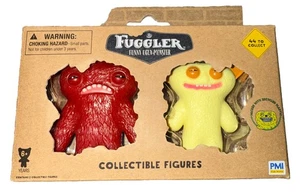 Mini monstruo feo divertido Fuggler coleccionable de ojos anchos bicho rojo y sonrisa J1 - Imagen 1 de 10