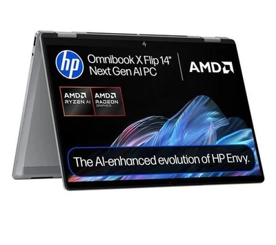 HP OmniBook X Flip NGAI 14" 2 in 1 Laptop - AMD Ryzen AI 5 - REFURB-A - Image 1 of 4