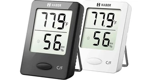 HABOR DIGITAL INDOOR TEMPERATURE AND HUMIDITY MONITOR - 2 PACK - Picture 1 of 2