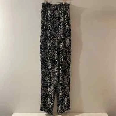 INC International Concepts 女式无肩带黑色白色连身裤 XL 码 — 第 1/2 张图片