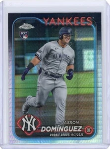 2024 Topps Chrome Update JASSON DOMINGUEZ Rookie Debut PRIZM Refractor - Bild 1 von 2