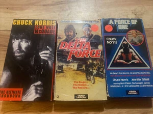 Chuck Norris Vhs Lot Of 3 - Picture 1 of 3