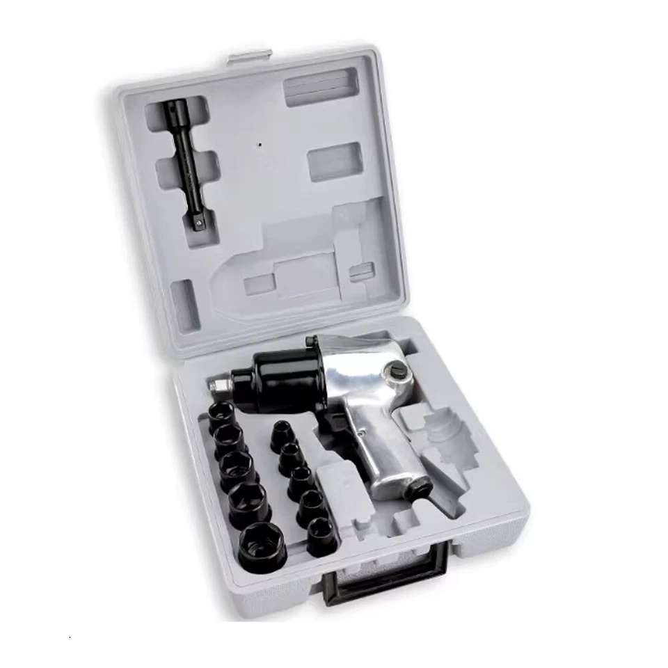 1/4 " Air Inlet Pneumatic Wrench 1/2 60 kg Large Torque Wind Wrench with Socket - Imagem 1 de 4