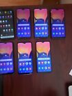 Lot of 7 Samsung Galaxy A10e 32GB Gray (T-Mobile /AT&T /Verizon ) For parts