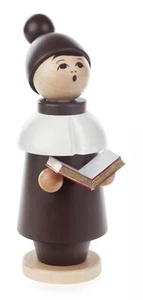 Weihnachtsfigur Kurrendefigur groß mit Buch Höhe 18cm NEU Holzfigur Tradition - Picture 1 of 1