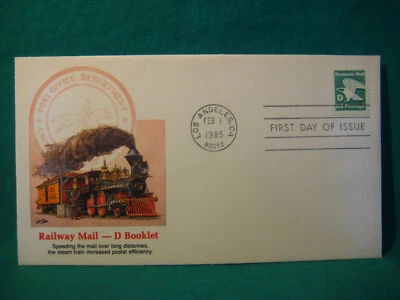 "D"  (22c) Domestic Letter Rate-Booklet-#2113-First Day Issue-Fleetwood Cachet - Image 1 of 2