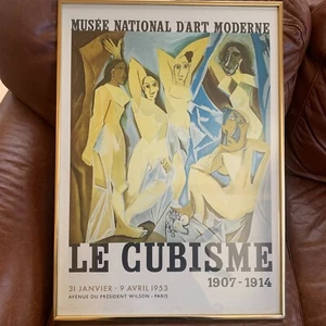 Picasso Le Cubisme 1907-14 Musee National D'Art Moderne 1953 Poster Natalie Wood - Picture 1 of 14