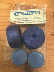NOS Benotto Handlebar Ribbon, Blue, New In Packet, 1980s