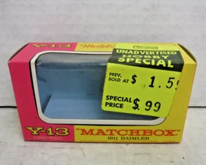 1911 Daimler Matchbox Models of Yesteryear Y-13 Box Only 122024AST - Picture 1 of 2