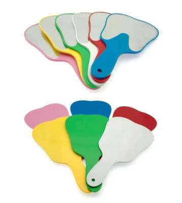 Tooth Shaped Hand Held Mirror Dental Adorable Mirror Oral Teeth Care Mirror 1pc - Image 1 of 4