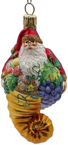 Patricia Breen Plymouth Papá Noel Frutas Doradas Otoño Navidad Vacaciones Adorno - Imagen 1 de 12