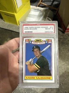 1988 Topps Glossy Rookie Set Mark McGwire PSA 8 - Bild 1 von 6