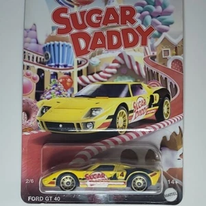 MATCHBOX 2024 CANDY SERIES MIX 1 SUGAR DADDY FORD GT 40 DIECAST #2/6 - Picture 1 of 11