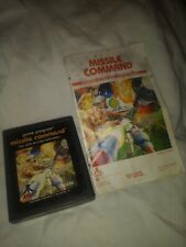Atari 2600 missile command sears Tele games picture label and instructions