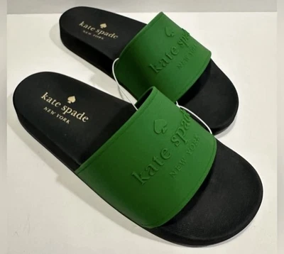 Sandalia Kate Spade New York Sunny Mujer Verde/Negro Talla-7B Nueva Sin Caja Foto 1 de 4