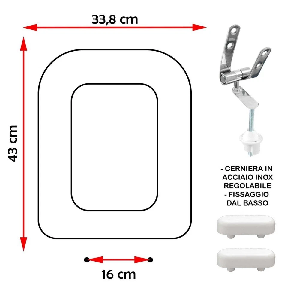 SEDILE COPRIWATER COMPATIBILE GRAVENA CONNY BIANCO - Immagine 1 di 4