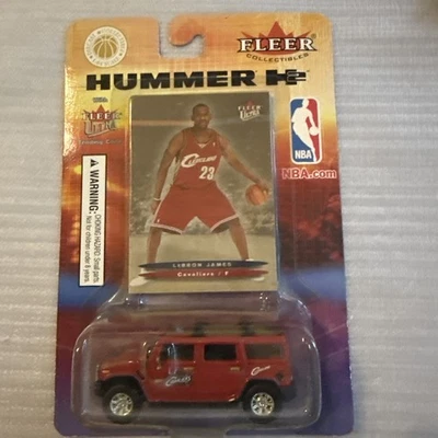 Lebron James RC 2003-04 FLEER ULTRA Rookie Card 1:64 Scale Hummer CAVALIERS New - Image 1 of 4