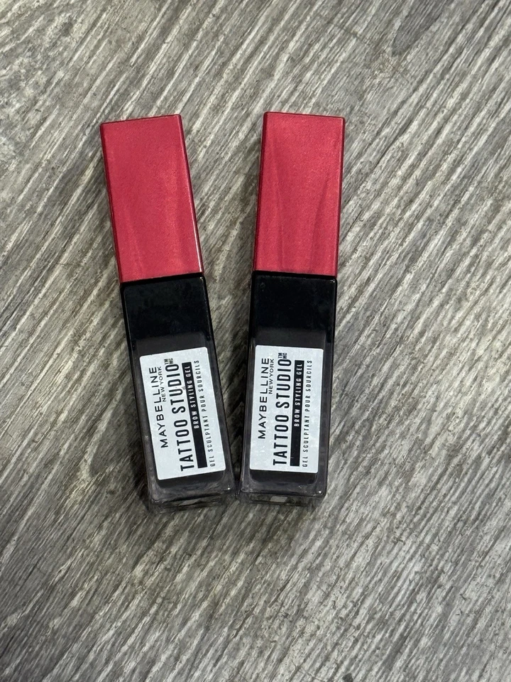 Pack de 2! Gel para peinar cejas Maybelline Tattoo Studio. #262 Negro Marrón. Sin tarjeta Foto 1 de 1