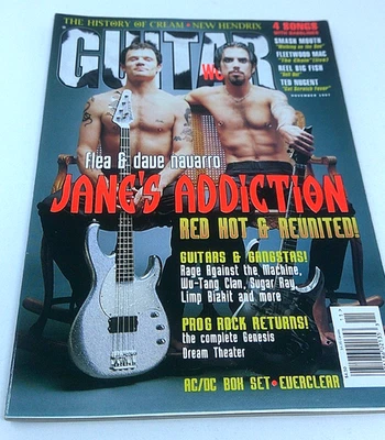 Guitar World Magazine November 1997 Jane's Adddiction Flea Cover Foto 1 de 2