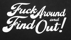 #FAFO F*CK AROUND AND FIND OUT Funny Vinyl Decal truck sticker car bumper window - Picture 1 of 1