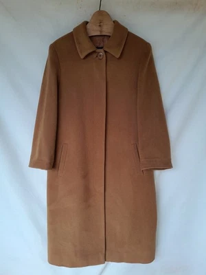 Burberry London Trench Coat Womens 14 Honey Angora Wool Made in Spain - Image 1 of 4