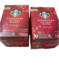 Starbucks Holiday Blend K-cups Coffee (Holiday Blend, 10 Count (Pack of 2)) 7/25 - Picture 1 of 4