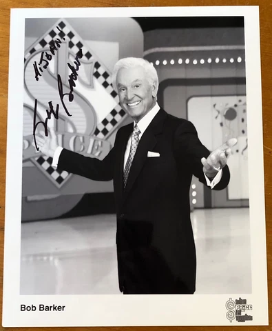 BOB BARKER, AUTOGRAPHED 8" x 10" PHOTO, 100% AUTHENTIC, "PRICE IS RIGHT" Cover