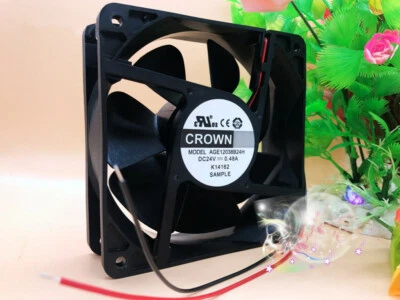 1pcs 12CM 2-pin inverter cooling fan AGE12038B24H 24V 0.48A 3200rpm 12038  - Image 1 of 3