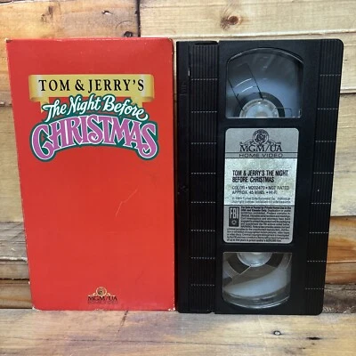 Tom And Jerry The Night Before Christmas VHS Tape Used Cartoon - Image 1 of 3