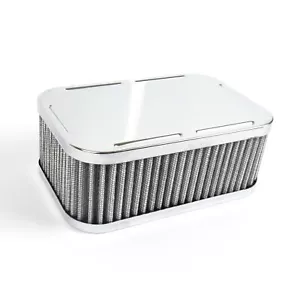 Weber DGAV DGAS DGV DGMS DGEV chrome air filter cleaner 63mm 2.5 inch tall - Picture 1 of 3