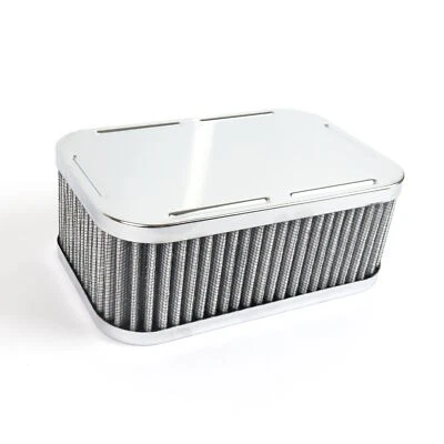 Weber DGAV DGAS DGV DGMS DGEV chrome air filter cleaner 63mm 2.5 inch tall - Image 1 of 3