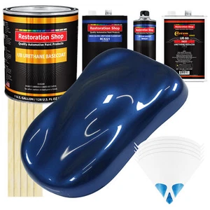 Daytona Blue Metallic Gallon Kit URETHANE BASECOAT Car Auto Paint FAST Kit - Picture 1 of 5