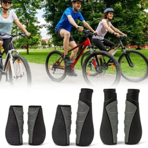 New Short Bike Handlebar Grips, Rubber Antislip MTB Bicycle Handlebar Grips - Picture 1 of 13