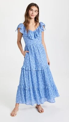 $390 BANJANAN TWIGGY DRESS 100% COTTON MILL FLOWER VISTA SIZE S LINED POCKETS - Image 1 of 4