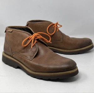 Botas al tobillo Pikolinos ligeras Oxford Chukka de cuero MARRONES para hombre TALLA 12 naranja encaje - Imagen 1 de 9