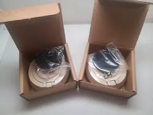Set vintage anni '80 RARO NOS di (2) trasduttore di superficie audio disco sonoro beige USA - Foto 1 di 7